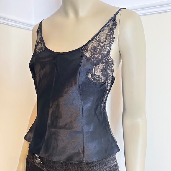 Victoria's Secret black satin lace camisole - Picture 3 of 10